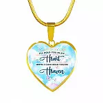 I'll Hold You In My Heart Until I Can Hold You In Heaven Heart Pendant Necklace - Heart Luxury Necklace (Gold Plated) I'll Hold You In My Heart Until I Can Hold You In Heaven Heart Pendant Necklace - Heart Luxury Necklace (Gold Plated)