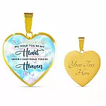 I'll Hold You In My Heart Until I Can Hold You In Heaven Heart Pendant Necklace - Heart Luxury Necklace (Gold Plated) I'll Hold You In My Heart Until I Can Hold You In Heaven Heart Pendant Necklace - Heart Luxury Necklace (Gold Plated)