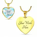 I'll Hold You In My Heart Until I Can Hold You In Heaven Heart Pendant Necklace - Heart Luxury Necklace (Gold Plated) I'll Hold You In My Heart Until I Can Hold You In Heaven Heart Pendant Necklace - Heart Luxury Necklace (Gold Plated)