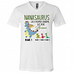 Personalized tee, White, V-Neck T-Shirt