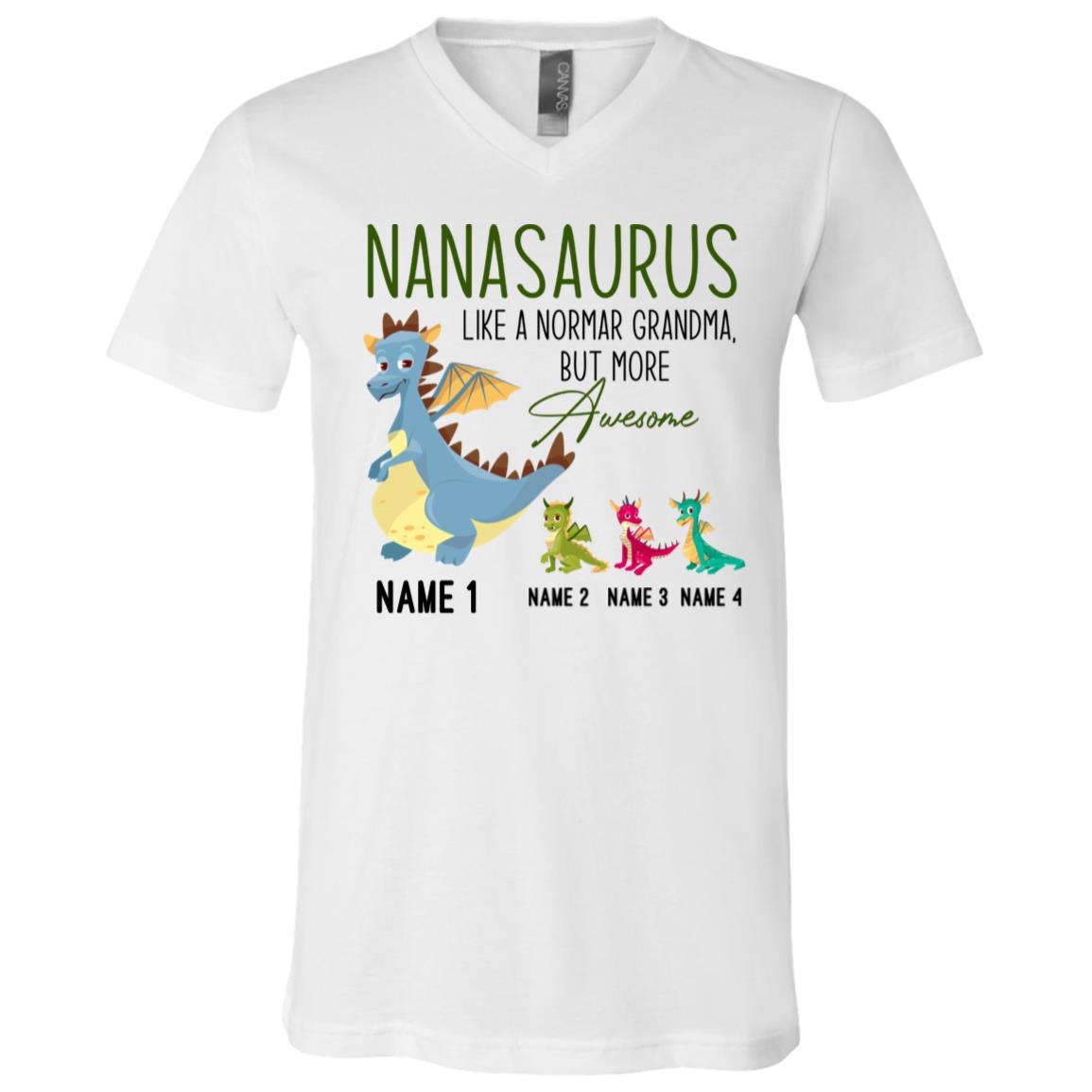 Personalized tee, White, V-Neck T-Shirt