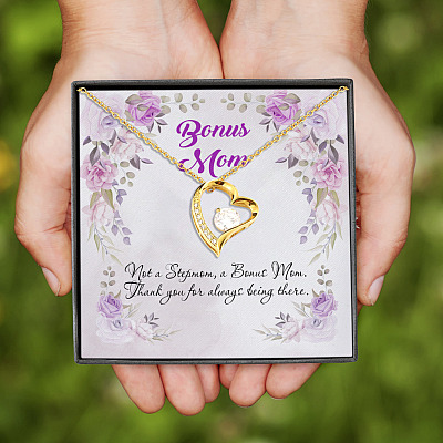 Bonus Mom Not A Stepmom Forever Love Pendant Necklace