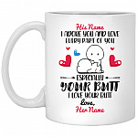 Personalized I Ador mug, White, 11 oz. White Mug Personalized I Ador mug, White, 11 oz. White Mug