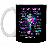 Mom Mug, Black, 11 oz. White Mug