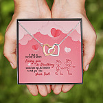 5LV. Like Your Butt (4) Interlocking Hearts Necklace