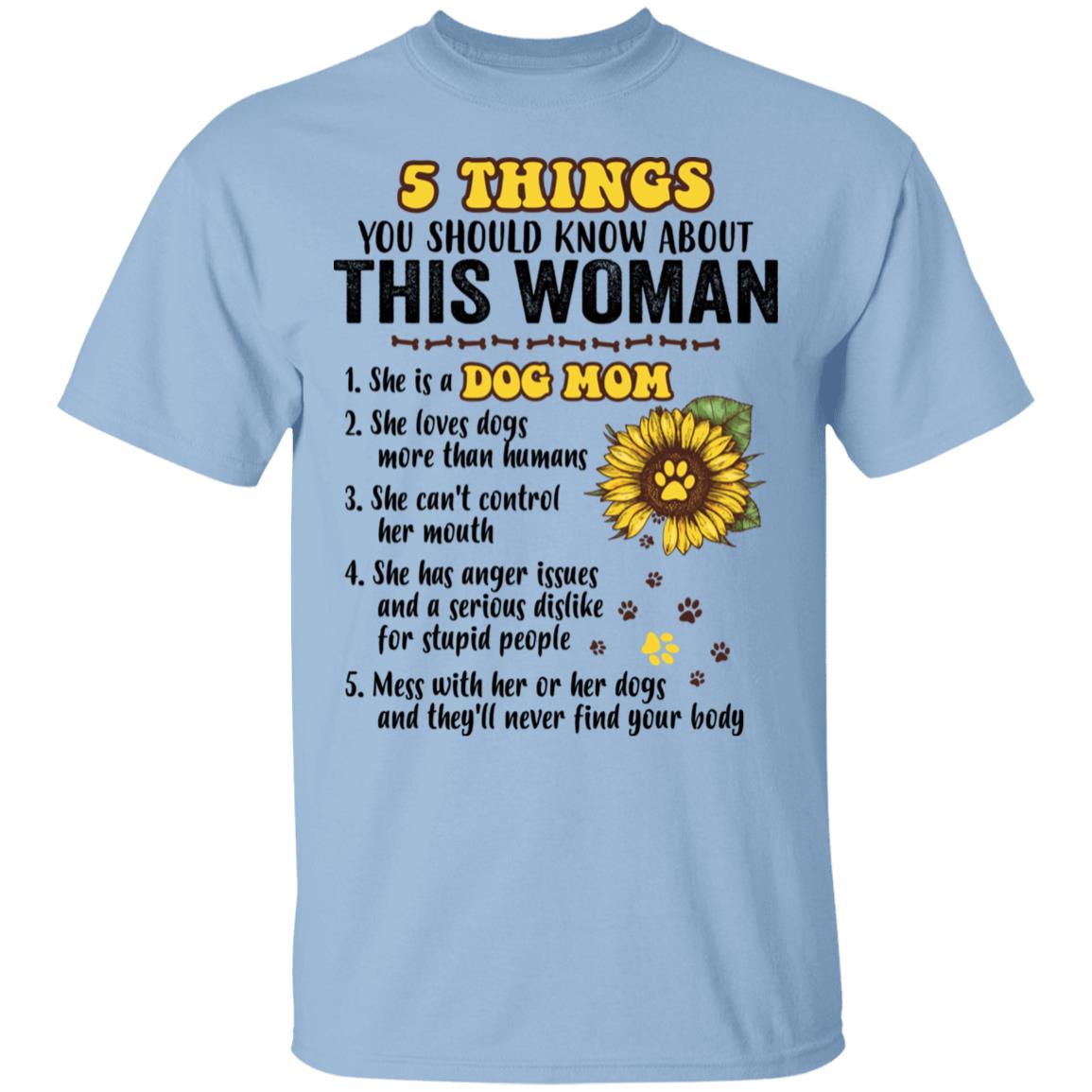 5 Things You Should Know AbouT-Shirt, Light Blue, Unisex T-Shirt