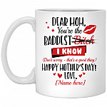 Personalized Dear Mom mug, White, 11 oz. White Mug Personalized Dear Mom mug, White, 11 oz. White Mug