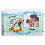 Personalized Custom Photo Giraffe To Mommy On Our First Mother's Day Framed Canvas - Unframed Poster, White, 0.75'' Framed Canvas Personalized Custom Photo Giraffe To Mommy On Our First Mother's Day Framed Canvas - Unframed Poster, White, 0.75'' Framed Canvas