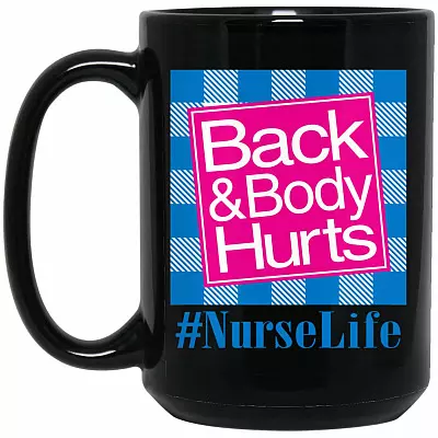 15 oz. Black Mug