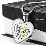 To My Daughter Always Remember You Are Braver Than You Believe Mama Loves You Heart Pendant Necklace - Heart Luxury Necklace (Silver)