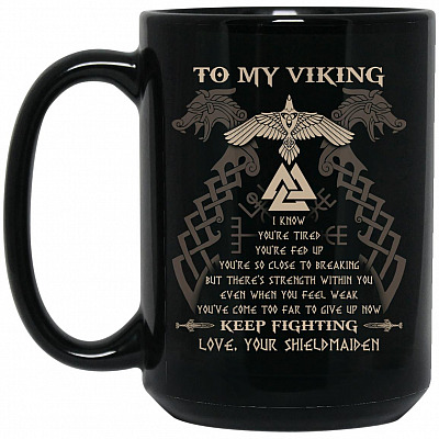 15 oz. Black Mug