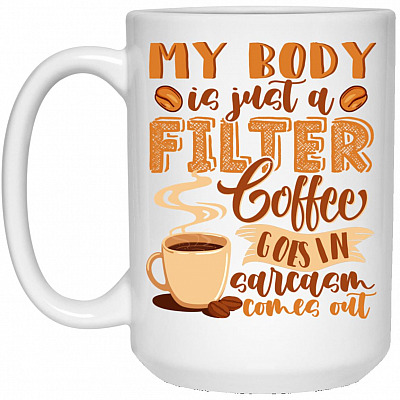 15 oz. White Mug
