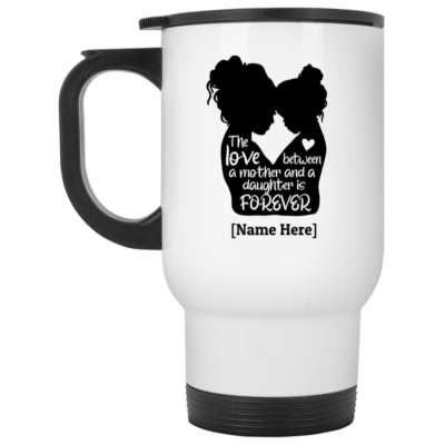 14 oz. White Travel Mug