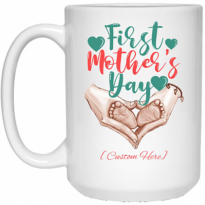 15 oz. White Mug