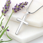 Artisan Crafted Cross Necklace with bg Artisan Crafted Cross Necklace
