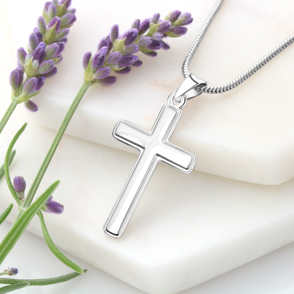 Artisan Crafted Cross Necklace with bg Artisan Crafted Cross Necklace