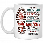 Personalized To My Bonus Mug, White, 11 oz. White Mug