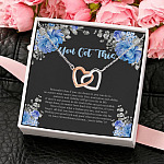 3HP. You Got This Interlocking Hearts Necklace 4