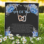 3HP. You Got This Interlocking Hearts Necklace 7