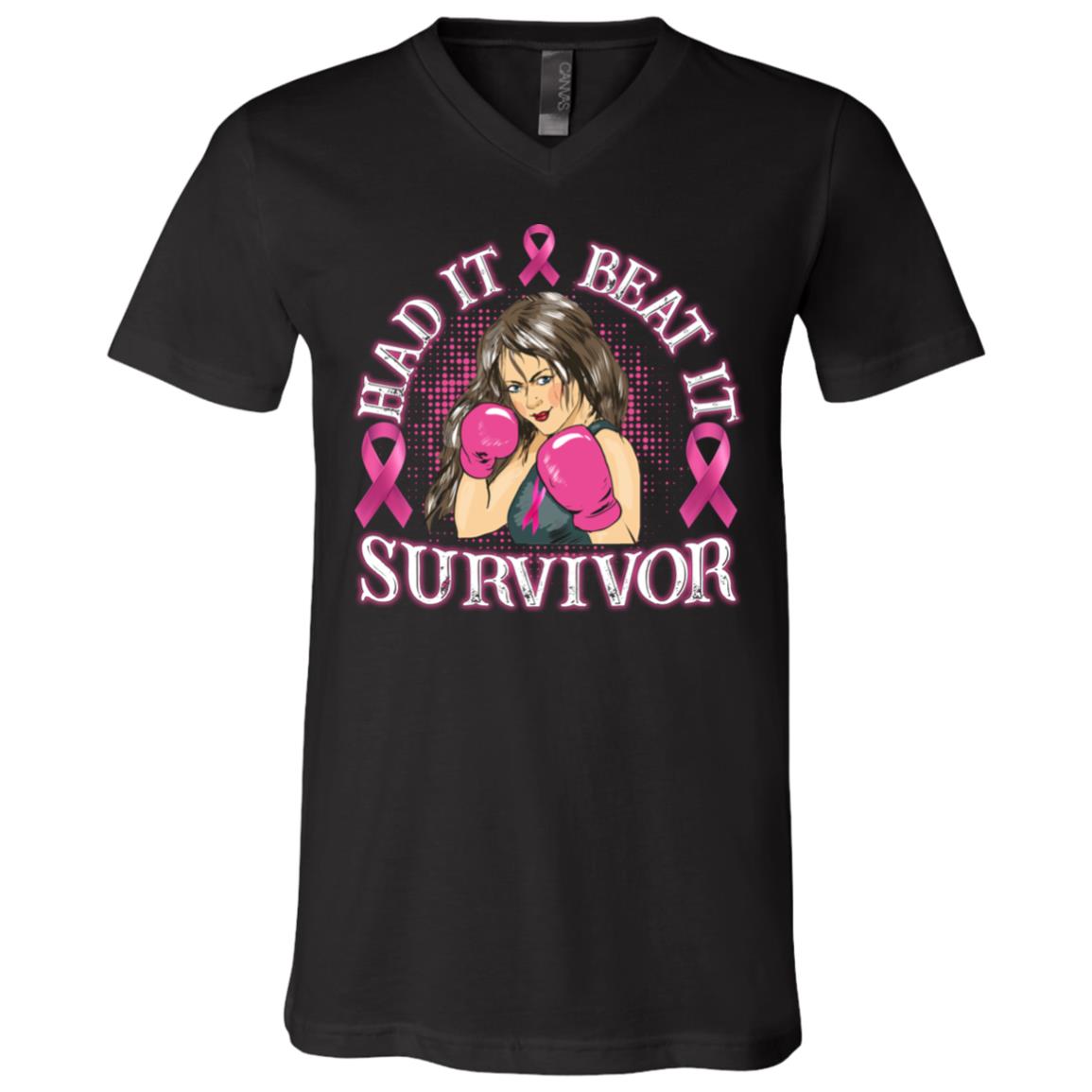 Had It Beat It, Black, V-Neck T-Shirt
