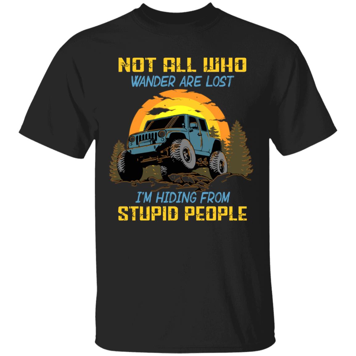 wander shirt, Black, Unisex T-Shirt