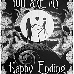 Happy Ending blanket, White, Cozy Plush Fleece Blanket - 50x60