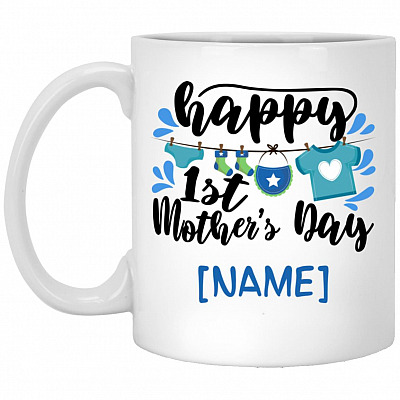Personalized mom mug, White, 11 oz. White Mug