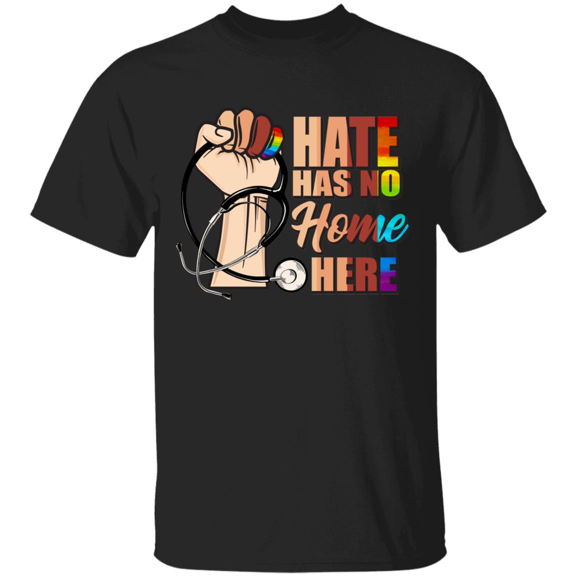hate no home, Black, Unisex T-Shirt hate no home, Black, Unisex T-Shirt