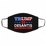 trump mask, White, Cloth Face Cover – Medium/Large