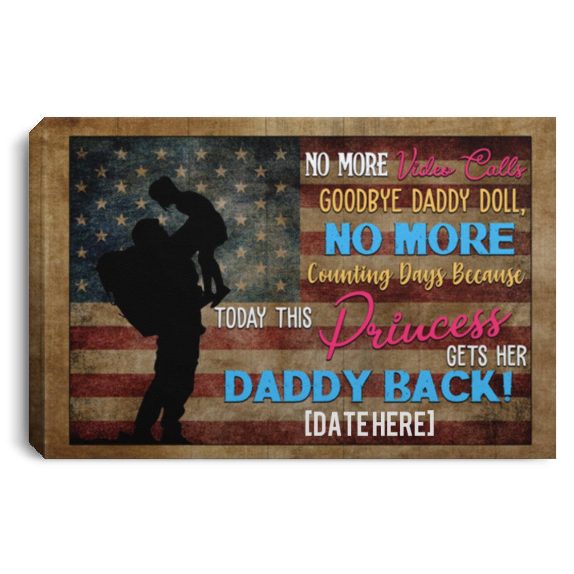 Personalized Daddy Canvas, White, 0.75'' Framed Canvas Personalized Daddy Canvas, White, 0.75'' Framed Canvas