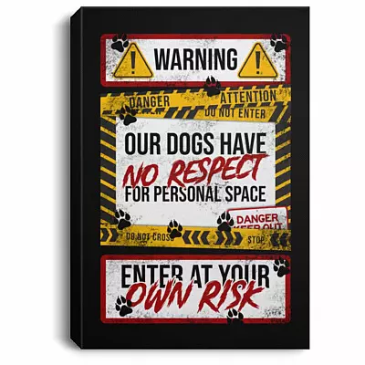 dog canvas, White, 0.75'' Framed Canvas