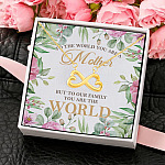 2O. You Are The World (5) Infinity Heart Necklace (Gold) 4