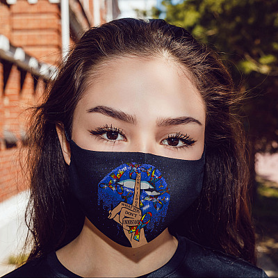 Alternative view of Don't Judge What You Don't Understand Washable Reusable Custom - Printed Cloth Face Mask Cover