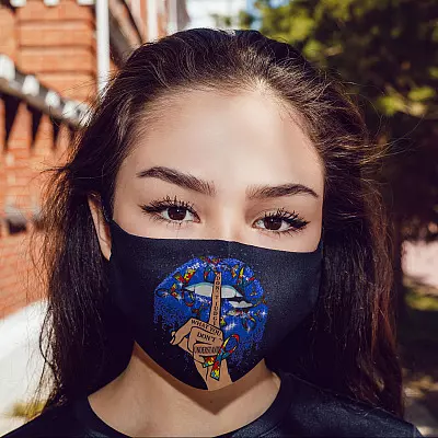 Alternative view of Don't Judge What You Don't Understand Washable Reusable Custom - Printed Cloth Face Mask Cover