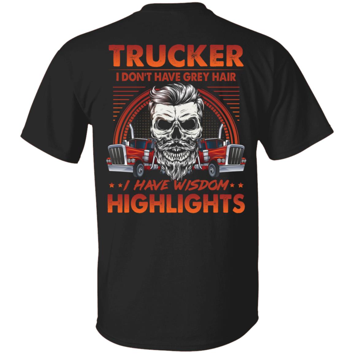 Trucker Tshirt, Black, Unisex T-Shirt Trucker Tshirt, Black, Unisex T-Shirt