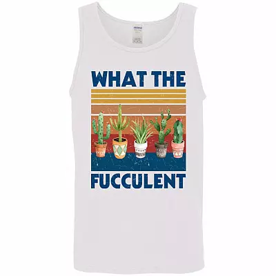 Fucculent Tank, White, Unisex Tank Top