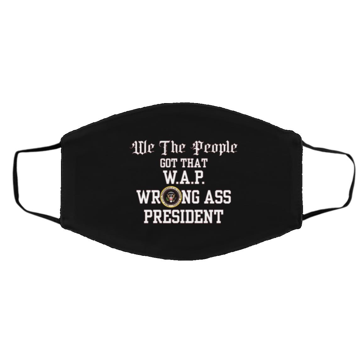 WAP Mask, Black, Cloth Face Cover – Medium/Large