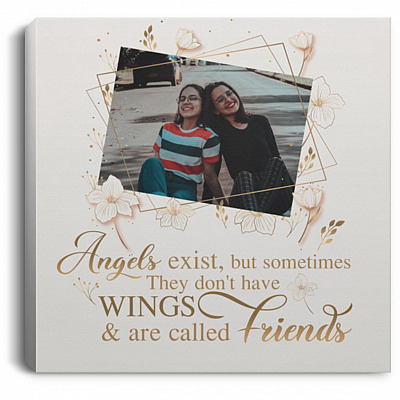 Personalized Photo Poster, White, 0.75'' Framed Canvas