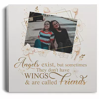 Personalized Photo Poster, White, 0.75'' Framed Canvas