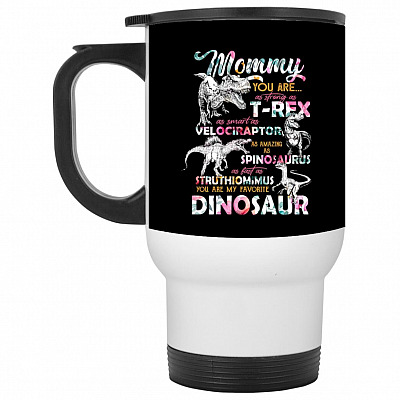 14 oz. White Travel Mug