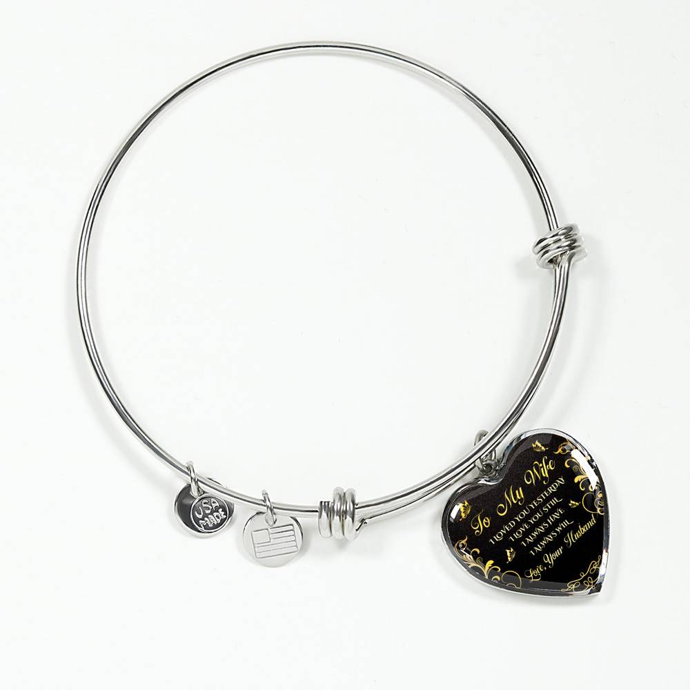 Personalized To My Wife I Loved You Yesterday I Love You Still I Always Have I Always Will Heart Pendant Necklace