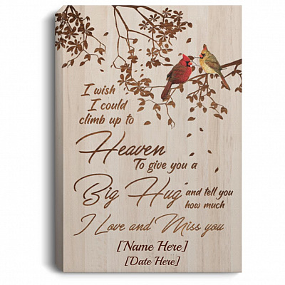 Personalized Poster, White, 0.75'' Framed Canvas