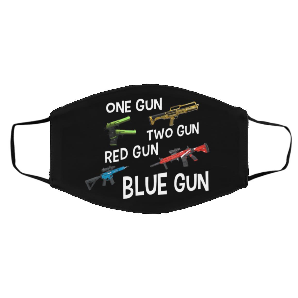 gun mask, Black, Cloth Face Cover – Medium/Large
