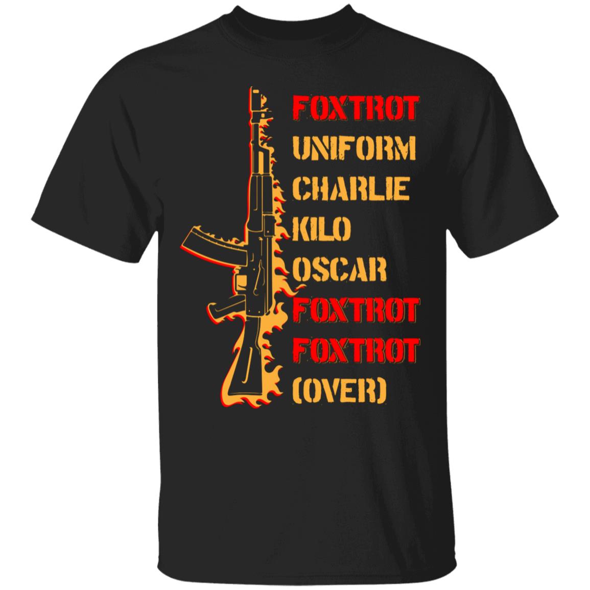 Foxtrot Tshirt, Black, Unisex T-Shirt Foxtrot Tshirt, Black, Unisex T-Shirt