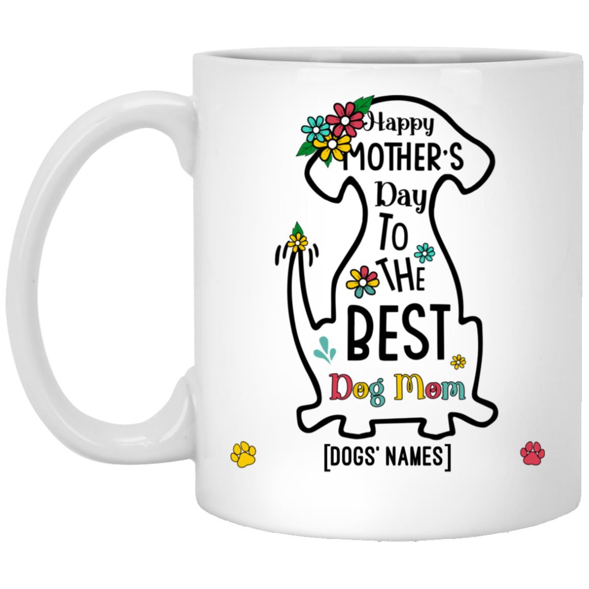 Personalized Happy Mother's Day Mug, White, 11 oz. White Mug