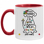 Personalized Happy Mother's Accent Mug, White/Red, 11 oz. Accent Mug Personalized Happy Mother's Accent Mug, White/Red, 11 oz. Accent Mug