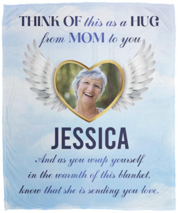 Personalized Photo Think blanket, White, Cozy Plush Fleece Blanket - 50x60