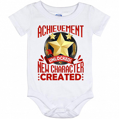 Fatherhood onesies, White, Baby Onesie - 12 Month