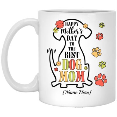 Personalized Happy Mother's Day mug, White, 11 oz. White Mug