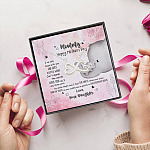 5UT. A Great Job Mommy 2 Infinity Heart Necklace (Silver) 5